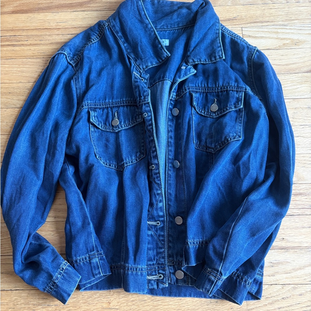 Coldwater Creek Blue Tencel Jacket